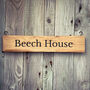Hanging House Plaque Handmade From Devon Oak, thumbnail 6 of 12