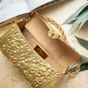 Paro Gold Brass Clutch, 4 of 4