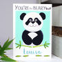 Personalised 'The Beary Best' Panda Card, thumbnail 1 of 8