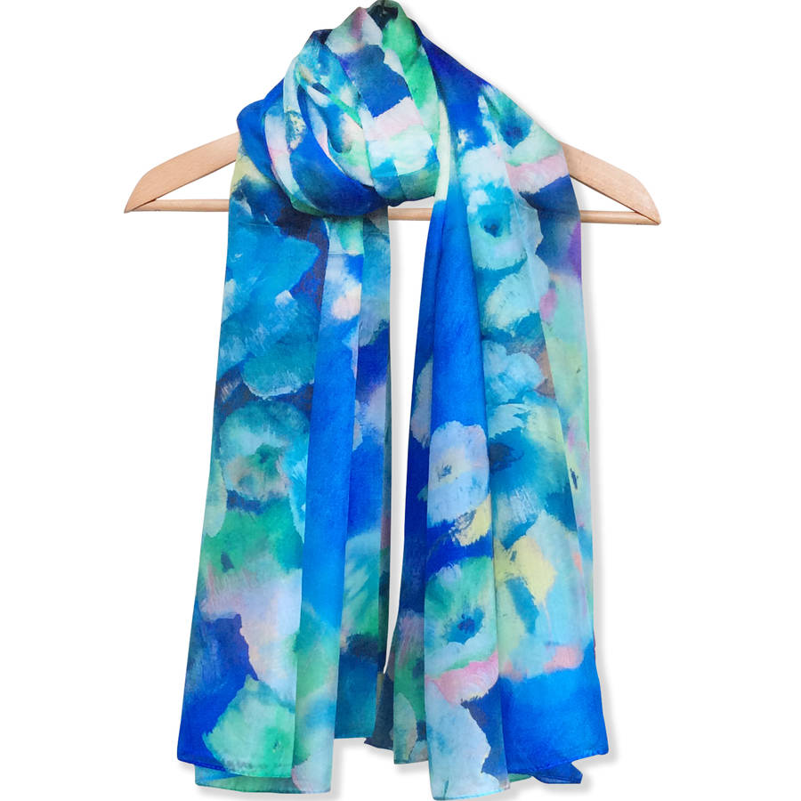 Large 'Ravel' Pure Silk Scarf, 1 of 3