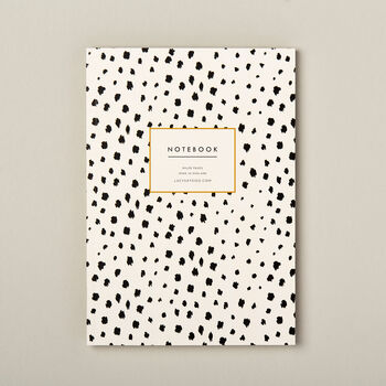 A5 Notebook, Dalmatian Print, Lined Journal, 4 of 10
