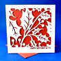 Personalised December Holly Birth Flower Card, thumbnail 3 of 4