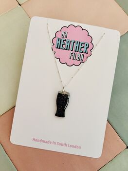 Irish Pint Charm Necklace / Gift For Beer Lovers And Pub Fans / St. Paddy's Day Accessory / Lucky Irish, 5 of 5