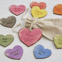 I Love You Because… Personalised Love Heart Tokens, thumbnail 1 of 8