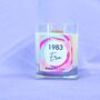 Any Age Personalised Vegan Candle With Wooden Wick, thumbnail 4 of 4