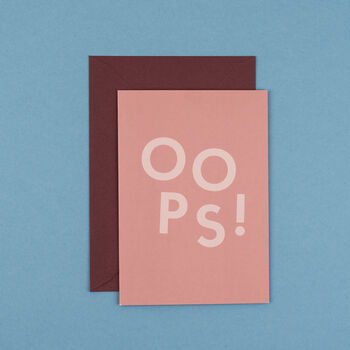 'Oops!' Funny Sorry And Get Well Card, 2 of 4