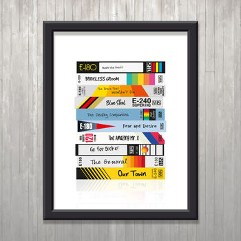 Personalised Favourite Movie Vhs Retro Print, 3 of 4