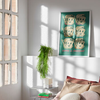 Coffee And Croissant Matte Art Print, 2 of 6