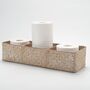 Three Sections Woven Storage Basket Seagrass Basket, thumbnail 2 of 8