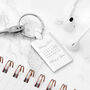 Personalised Special Date Keyring, thumbnail 1 of 5
