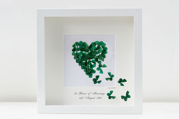 Personalised Butterfly Framed Butterfly Heart, 4 of 12