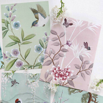 Chinoiserie Flowers And Birds Art Card Collection, 6 of 11