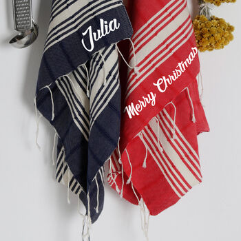 Personalised Christmas Tea Towel Gift Set, 9 of 11