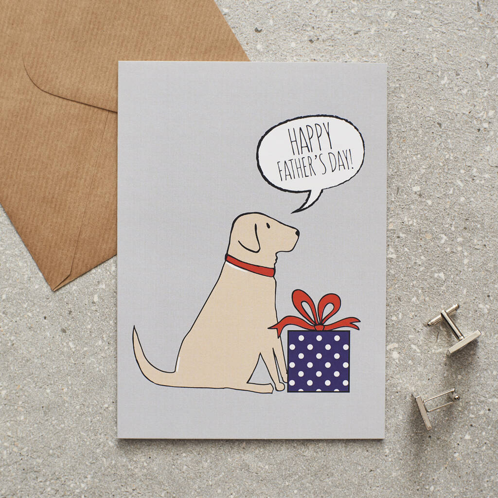 Yellow Labrador Father's Day Card By Sweet William Designs ...