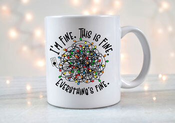 'I'm Fine' Meme Gifts . Christmas Vacation Present, Secret Santa Gifts For The Office, 5 of 5