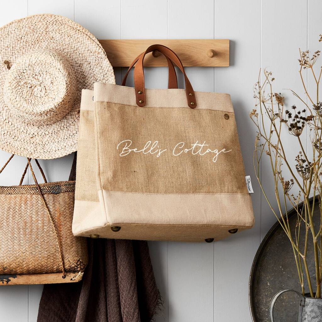 Signature Market Tote Natural Jute By Tillyanna