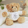 Personalised Initial New Baby Teddy Bear, thumbnail 1 of 4