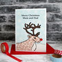'Reindeer' Personalised Christmas Card, thumbnail 1 of 3