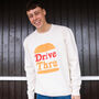 Drive Thru Men’s Slogan Sweatshirt With Burger Graphic, thumbnail 4 of 4