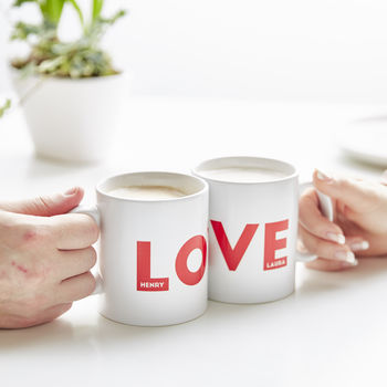 Personalised Love Mug Set, 4 of 5