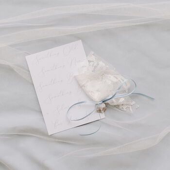 Personalised Daisy Charm Lucky Wedding Horseshoe, 6 of 11