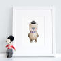 Personalised Children's London Gent Bear Picture, thumbnail 1 of 8
