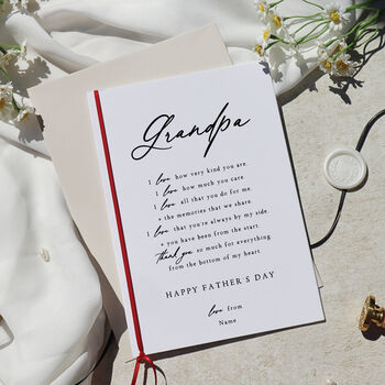 Father's Day Poem Card I Love You Dad, 3 of 6