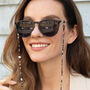 Dainty Black And Silver Seed Beads Glasses Chain, thumbnail 1 of 7