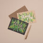 Thank You Notelet Pack Of Eight Foliage Pattern, thumbnail 6 of 10