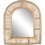 Bamboo Cane Arched Wall Mirror, thumbnail 3 of 4