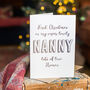 Personalised Foil 'First Christmas As My Nanny' Card, thumbnail 1 of 2