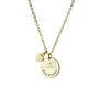 Personalised Dual Hearts Polished Heart + Disc Necklace, thumbnail 4 of 7