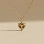 Citrine November Birthstone Gold Plated Necklace, thumbnail 1 of 4