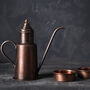 Handmade Red Matte Copper Olive Oil Dispenser, Solid Copper Oil And Vinegar Dispenser, Tin Lined Inside, thumbnail 1 of 4