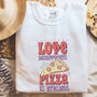 Love Disappoints Pizza Is Eternal Valentine Sweatshirt, thumbnail 2 of 5