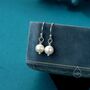 Sterling Silver Freshwater Pearl Drop Hook Earrings, thumbnail 3 of 12