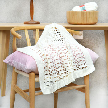 Shell Lace Blanket Crochet Kit, 2 of 7