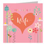 Floral Wife Greetings Card, thumbnail 2 of 5