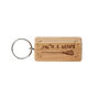Oak Keyring 'You're A Wizard' With Broomstick Illustration | House Keys | Novelty | Halloween, thumbnail 2 of 2