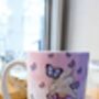 Gonk Butterfly Purple Mug, Personalised Gifts, Birthday, thumbnail 4 of 4