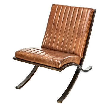 Ribbed Leather Lounger, 5 of 5