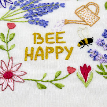Bees And Blossoms Hand Embroidery Kit, 5 of 12