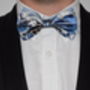 Modern Bow Tie G.P.O 1916 Print In Blue, thumbnail 3 of 5