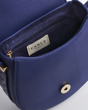 Blue Agnes Floral Saddle Bag, 8 of 8