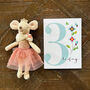 Mini Cross Stitch 3rd Birthday Card, thumbnail 5 of 5