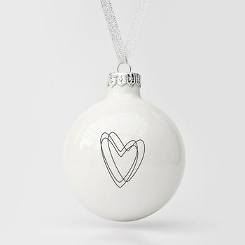 Big Christmas Bauble With Heart, 3 of 11