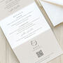 Botanic Crest Concertina Wedding Invitation, thumbnail 5 of 7