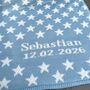 Personalised Knitted Star Baby Blanket, thumbnail 1 of 12