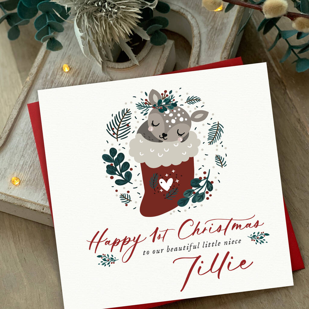 To Our Granddaughter First Christmas Card | My Avail Sd By Farrah &amp; Eve