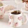 Monaco White Baby Pink Ombré Marshmallow Love Hearts Gift Mug, thumbnail 2 of 5